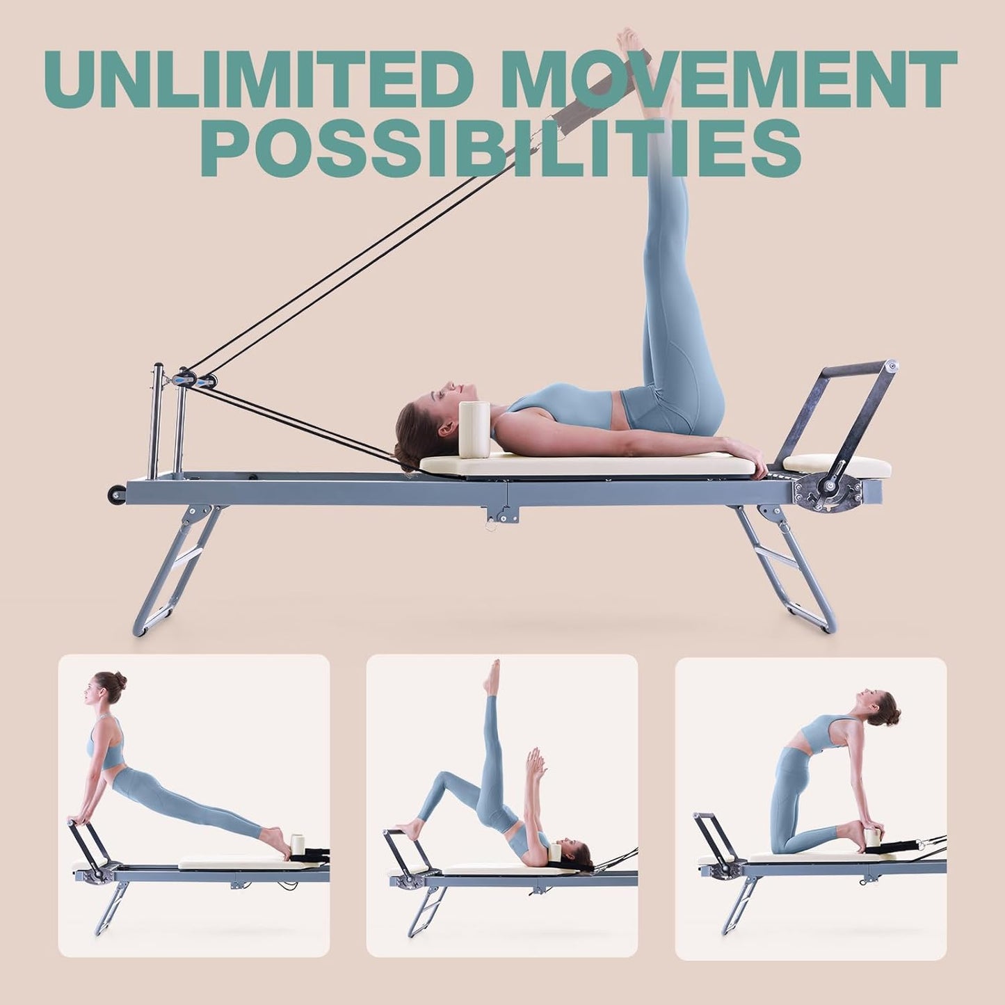 Foldable Pilates Reformer
