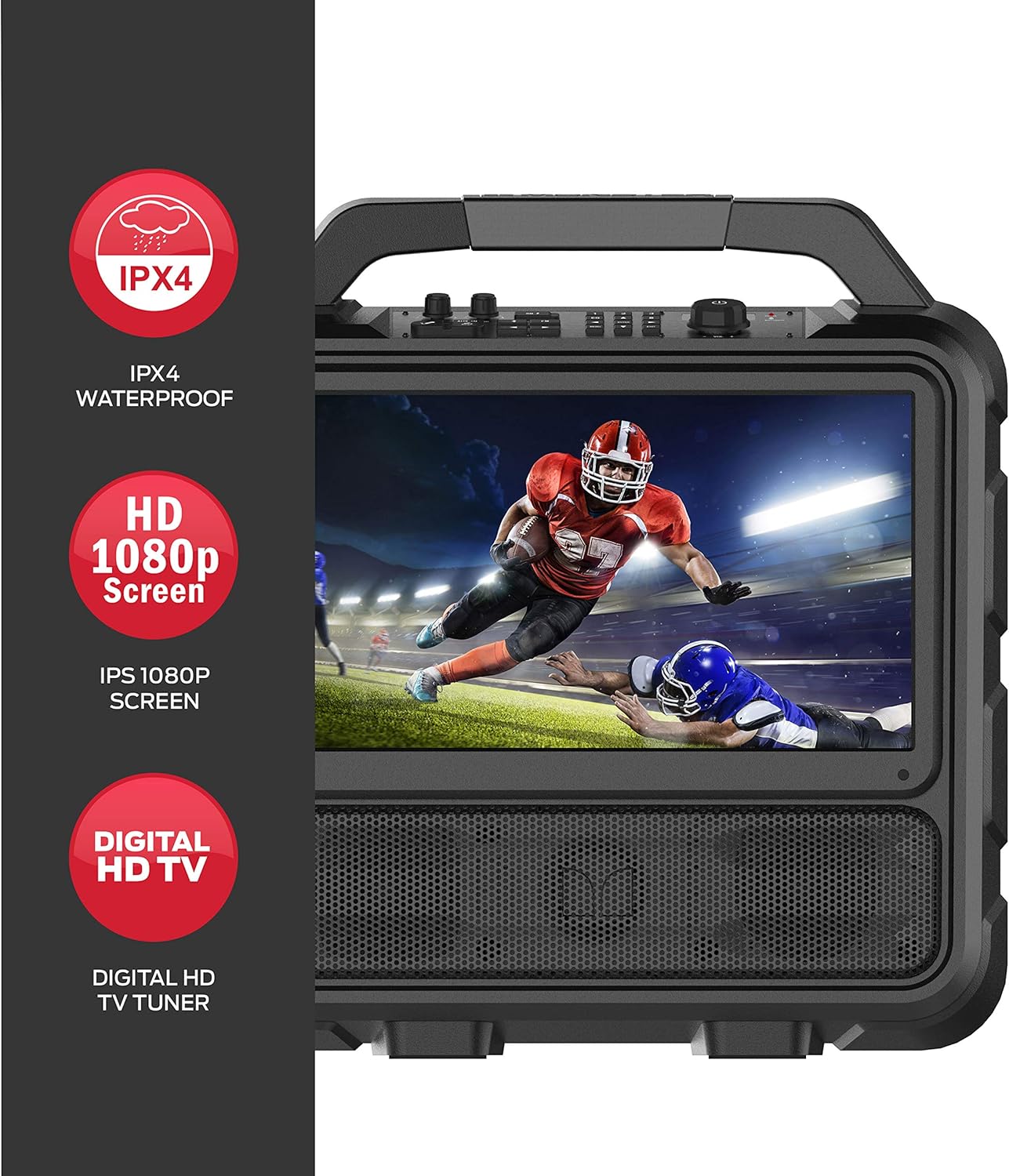 Portable Entertainment System, 40cm 1080p Display, 60W Audio