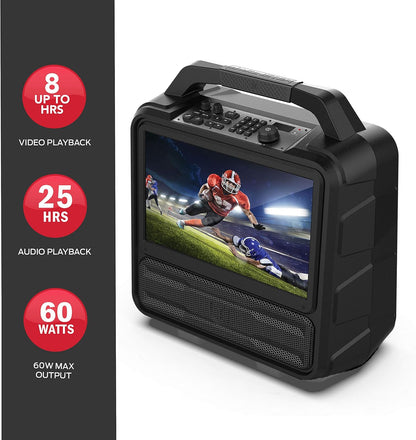 Portable Entertainment System, 40cm  1080p Display, 60W Audio